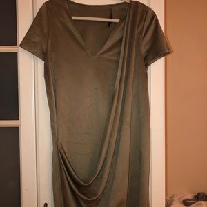 ZARA suede dress